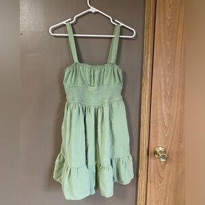 Aeropostale Mint Green Smocked Mini Dress